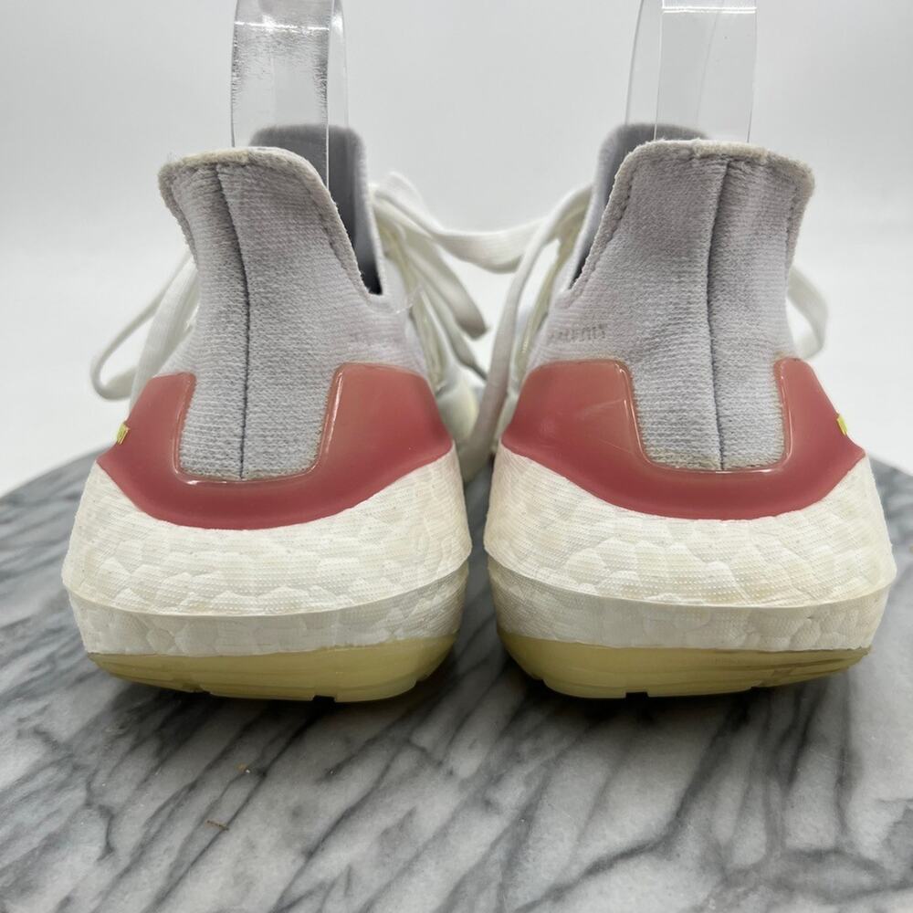Adidas Womens 8 Shoes White Hazy Rose UltraBoost 21 Athletic Sneakers FY0416 - Picture 6 of 14